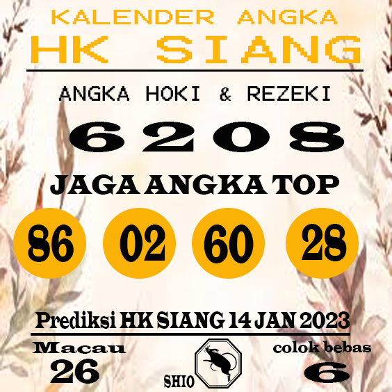 winbox886's tweet photo. Prediksi TOGEL HK.SIANG 14 JANUARI 2023
ANGKA MAIN : 6208
BBFS :00228
SHIO :ayam
• WhatsApp +62 821-9349-7142 
*Salam JP WINBOX886* 
#winbox886 #prediksihk #prediksitogel #togelonline #totojitu #bocorantogel #angakatogel #bocorantogel #prediksihongkong https://t.co/UFabfi3VAu