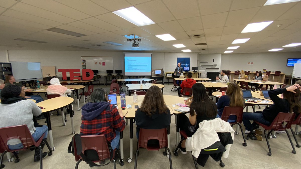 Lunch and Learn, Ted Talk style at <a href="/woodlandsrams/">The Woodlands School</a> today. 
“Teaching Gifted is (not) Easy”.  
Thanks, Rich!