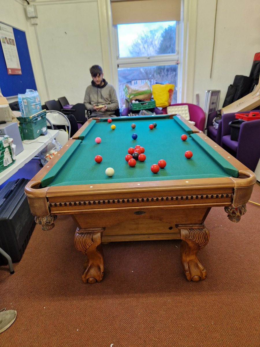 Feel so lucky and we are forever thankfully to a wonderful family who donated this pool table...already improving lives 💜 you are amazing 💜
