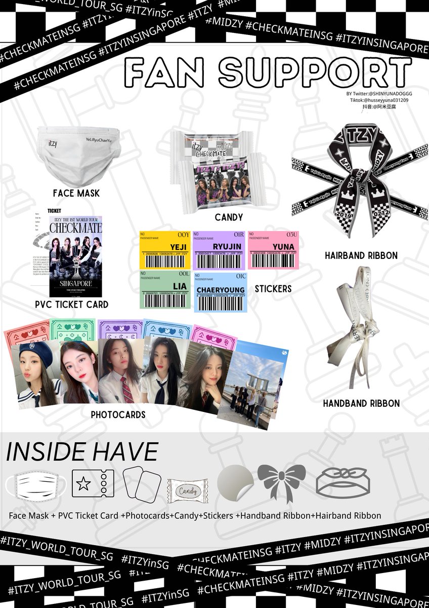 amitoufu1209's tweet photo. 👑ITZY THE 1ST WORLD TOUR <CHECKMATE> IN SINGAPORE FANSUPPORT
by @shinyunadoggg 🐰
#ITZYinSG 
#ITZY_WORLD_TOUR_SG
#CheckmateinSG
#ITZYinSingapore

🗓 28 jan 2023
📍the star vista 
Will Update in Twitter on D-Day (Time &amp; Place

🎁Total 195pcs 

Please Help Like And Rt 감사합니다🥰 https://t.co/AQNZaat2gQ