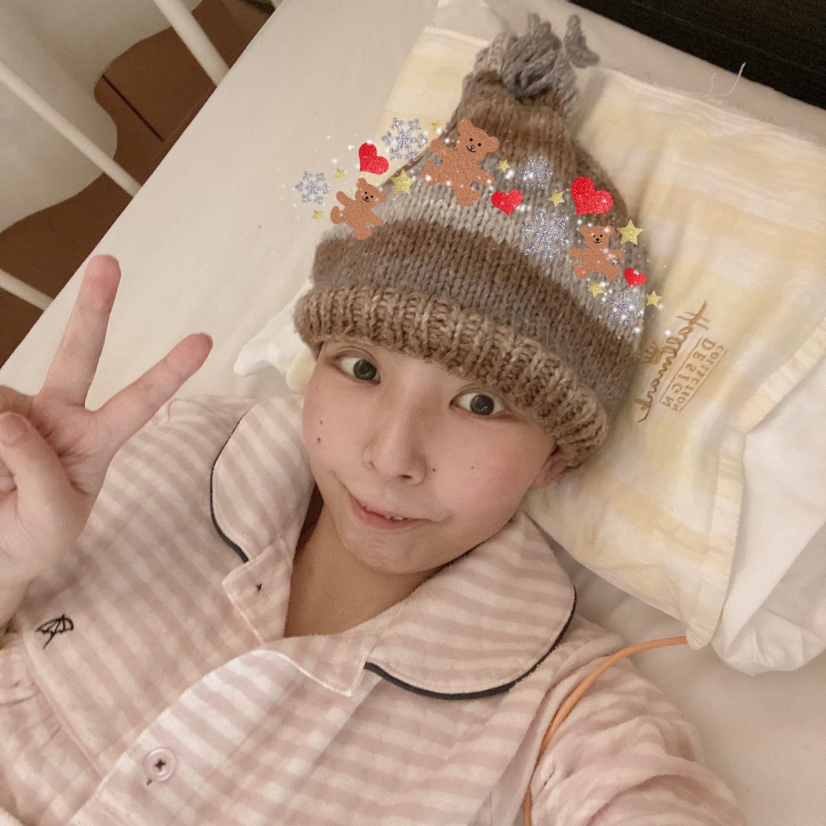 病院食は一番少ない量のお粥を頼んであって、それも完食できない身なのに差し入れしてしてもらってる大好物のトマトジュースだけは美味しく頂けます😋

昨日はラウパのメンツに悲しくなったけど、行かれる方々は楽しんできてくださいね✨

体はしんどいけども笑顔&amp;ピースが作れる私はきっと大丈夫✌️