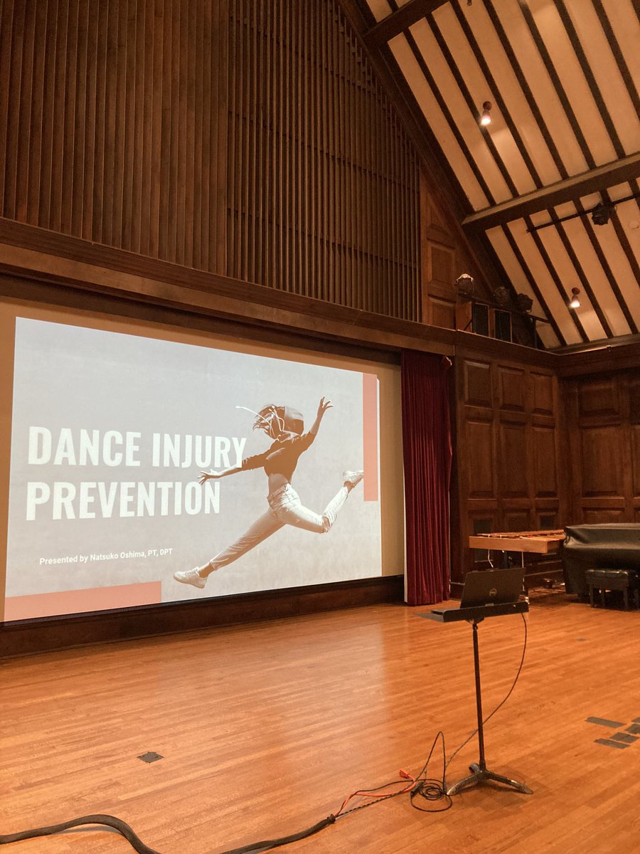 Promoting healthy body and mind in a local dance community! #dancescience #dancemedicine #injuryprevention