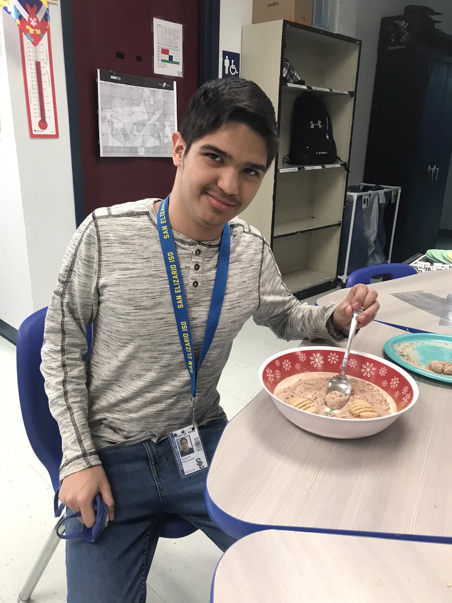 SEHS life skills students Baking Mexican Biscochos for our SEISD Board Members to enjoy😊