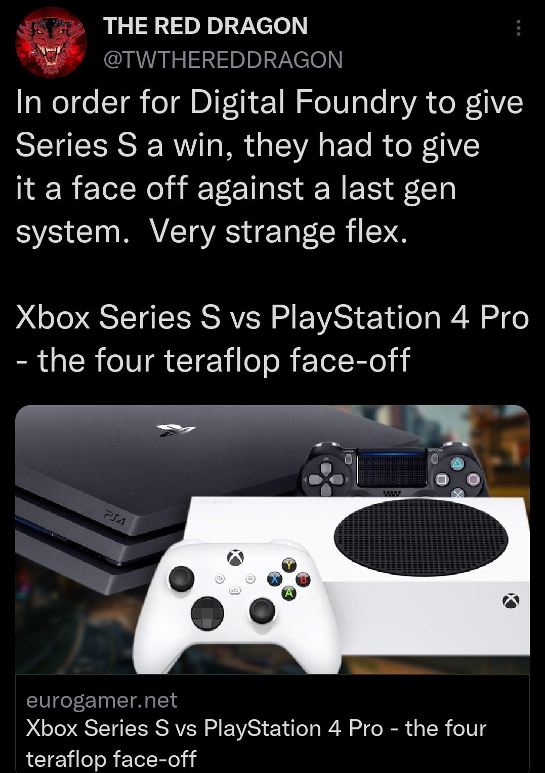 Xbox Series S vs PlayStation 4 Pro - the four teraflop face-off