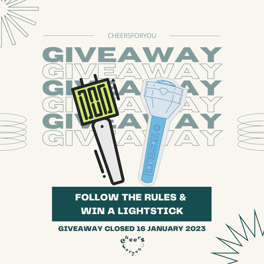 [GIVEAWAY TIME]
Lightstick NCT &amp; Treasure

Siapa yg siap konser TDS2 &amp; Hello Jakarta?
Cheers mau bagi2 ls nih! 

Rules:
💕Follow Twitter <a href="/chimchimchingu/">Minche | CHEERSFORYOU</a> &amp; IG bit.ly/IGcheers
💕Like &amp; RT tweet ini
💕Comment mau ls apa, wish, ss bukti follow, sertakan #GiveawayCheersforyou