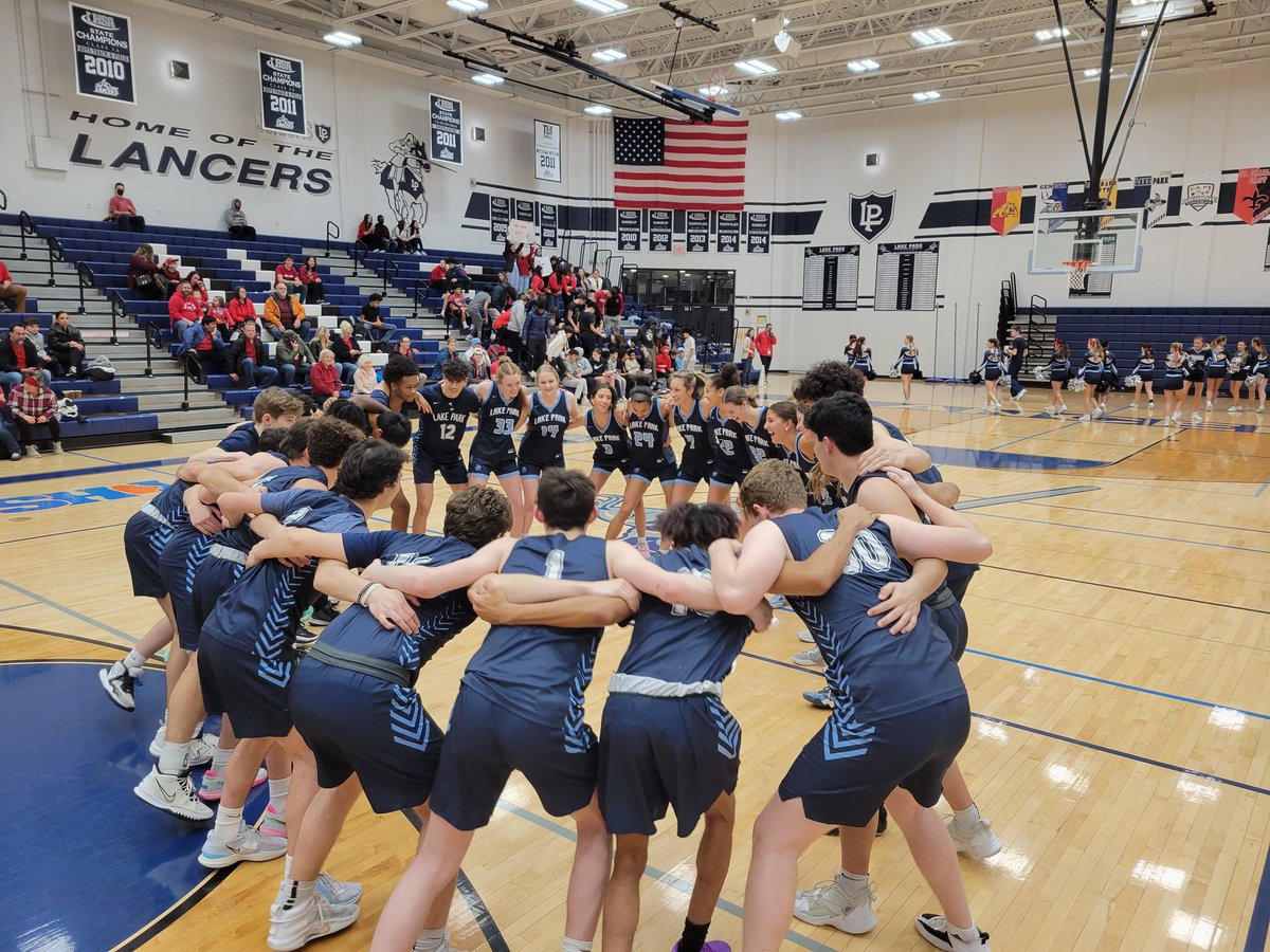 LPLancerBB's tweet photo. Unbelievable game tonight!  Congratulations to @lancerHEROES on their victory!

Lancers were led by:

🏀 Lancer Heroes❤️
🏀 LP Girls BB
🏀 @LPBoysBBall
🏀 @LPLancerCheer
🏀 @lplancersnation
🏀 @LPAthleticDept
🏀 @LPLancers parents
🏀 @SpecialOlympics

#WeAreLakePark https://t.co/zezaTYScZx