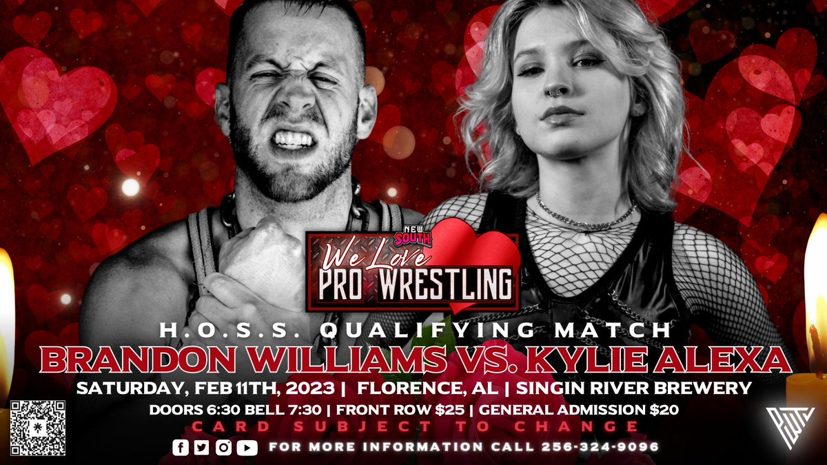 NewSouth_PW's tweet photo. ICYMI: ANNOUNCED TODAY

February 11th | Florence, AL | Singin' River Brewery

#WLPW #BestintheSouth https://t.co/qiCh86nOgk