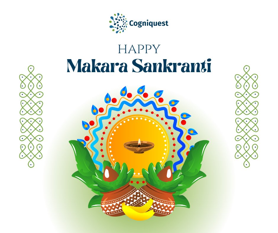 CogniquestAI's tweet photo. Wishing everyone warmth, joy, happiness and new beginnings this harvest season!

Cogniquest wishes everyone a Happy Makara Sankranti.

#CogniquestAI #MakaraSankranti https://t.co/DEzuSDflOW