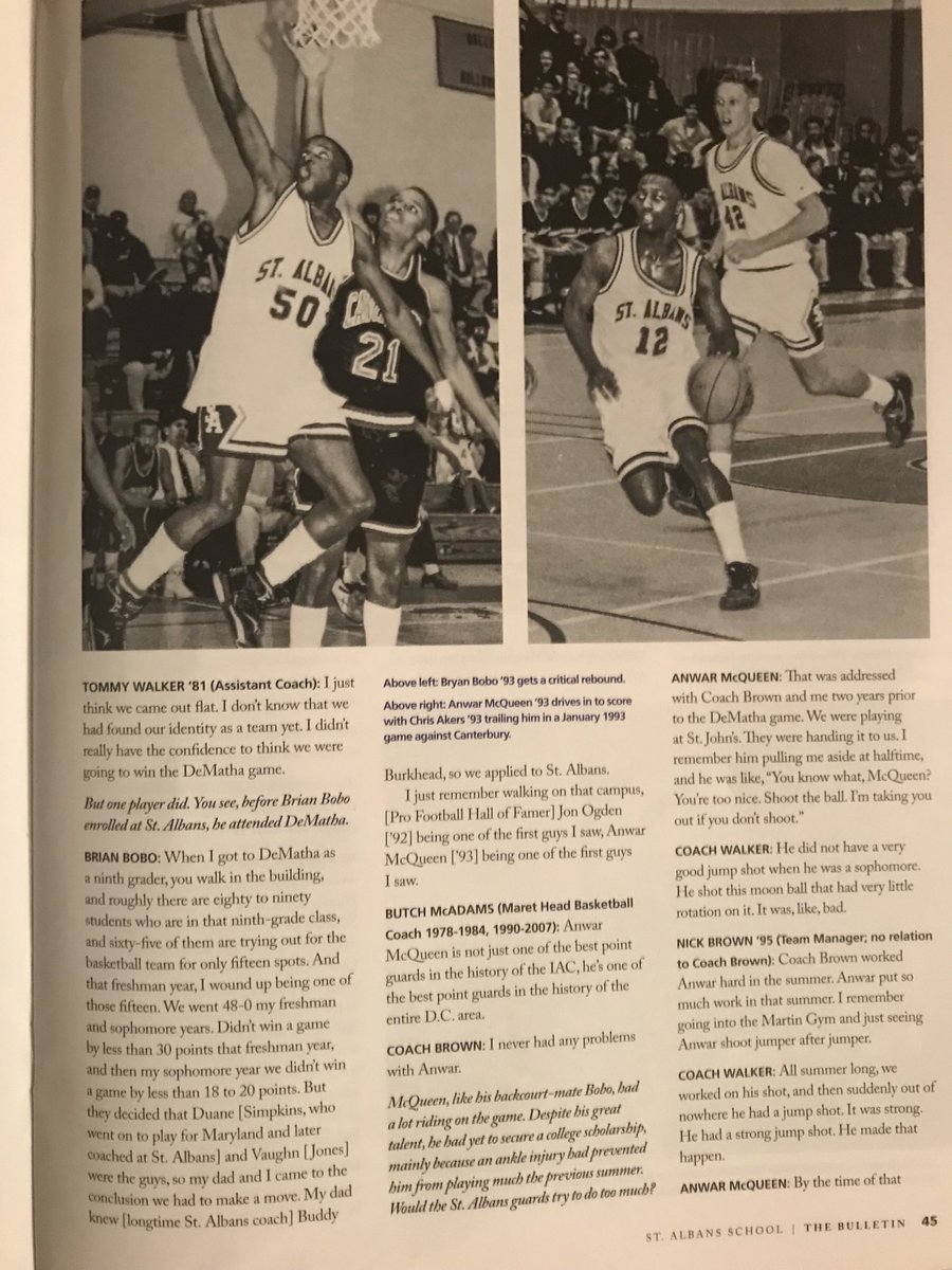 NPSHeadofSchool's tweet photo. Epic ⁦@WellingtonRandy⁩ piece in ⁦@StAlbans_STA⁩ mag &amp; great Coach Brown tribute. Took ⁦@sta_lacrosse_⁩ to the game for 🥍”practice.” No complaints from ⁦@jessehubbard16⁩ &amp; team, who saw historic game. ⁦@TeamQ⁩ @brucekelley1 ⁦⁦@bsullivandc⁩ https://t.co/h3KxgDi7Xo