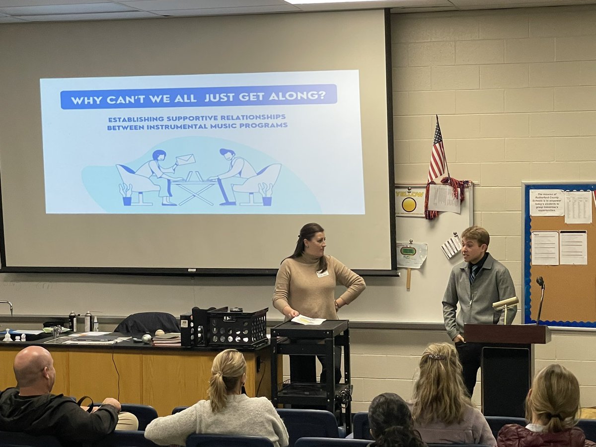 Our wonderful <a href="/wcsGMS/">Tim Drinkwine</a> band and orchestra teachers giving a professional development session at the MTSBOA All-MidState Clinic.  #GeneralsLead <a href="/WCSedu/">WCS</a>