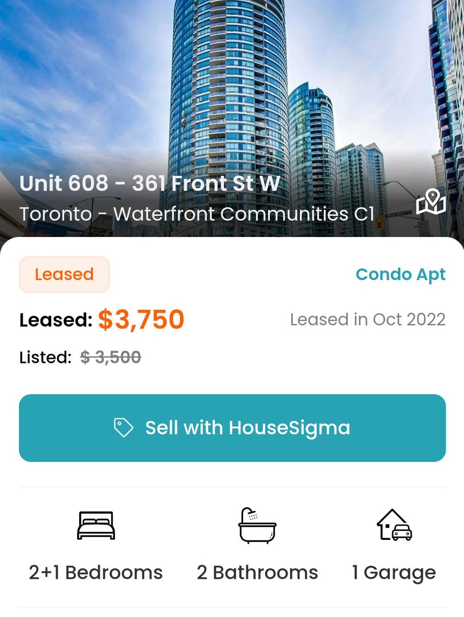 TOHousingSmash's tweet photo. This is in the rental market 😱
608-361 Front St West, Toronto
-Leased April 2022 for $4300
-Re-Upped ok October for $3750
HOW DOD I MISS THIS?
#tocondos https://t.co/mJEo6594Ye