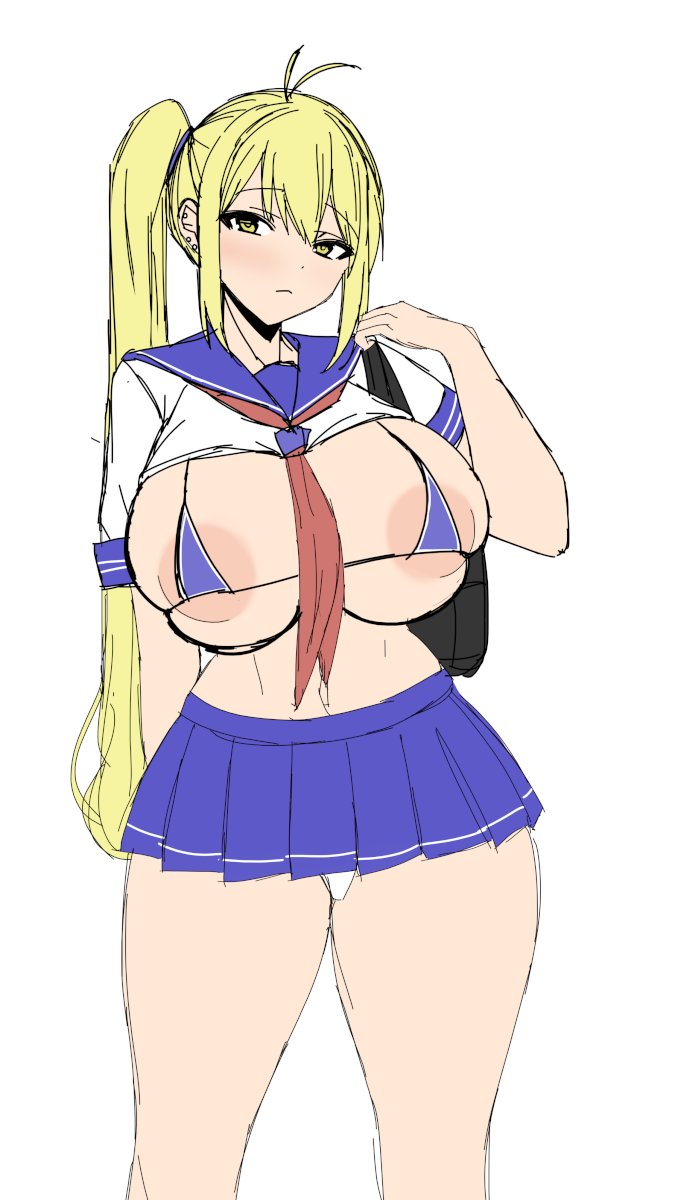 金髪サイドテール描きたい電波受信 