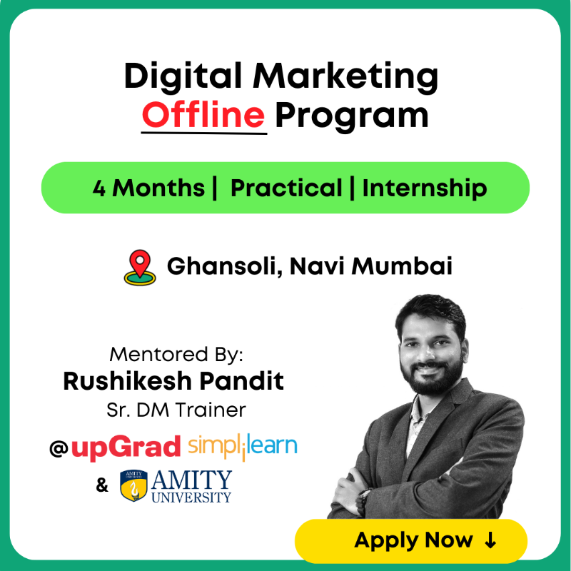 rushipandit_'s tweet photo. Digital Marketing Offline Program https://t.co/MVZaR3Oqdg