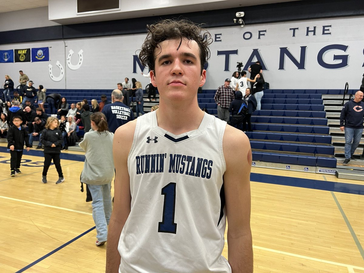 Michael Huntley (@mikehuntley63) on Twitter photo Final: Trabuco Hills 60, Capo Valley 39.
Nate Tuttle (below) had 18 pts and 10 reb for TH. Matt Mowers had 15 pts, 11 reb. Big South Coast League win for the Mustangs. <a href="/ocvarsity/">ocvarsity</a> <a href="/THHSAthletics/">Mustangs Athletics</a> <a href="/THMustangsHoops/">Trabuco Hills Hoops</a> <a href="/SteveFryer/">Steve Fryer</a> <a href="/latsondheimer/">eric sondheimer</a> <a href="/rskuhn/">Ryan Kuhn</a> <a href="/OCSportsZone/">OC Sports Zone</a> Final: Trabuco Hills 60, Capo Valley 39.
Nate Tuttle (below) had 18 pts and 10 reb for TH. Matt Mowers had 15 pts, 11 reb. Big South Coast League win for the Mustangs. <a href="/ocvarsity/">ocvarsity</a> <a href="/THHSAthletics/">Mustangs Athletics</a> <a href="/THMustangsHoops/">Trabuco Hills Hoops</a> <a href="/SteveFryer/">Steve Fryer</a> <a href="/latsondheimer/">eric sondheimer</a> <a href="/rskuhn/">Ryan Kuhn</a> <a href="/OCSportsZone/">OC Sports Zone</a>