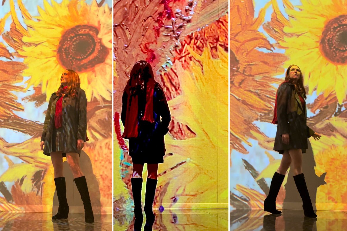 susie_creates's tweet photo. Some screenshots of the videos I took at the VanGogh immersive experience. #ForAmy #amypond #vincentandthedoctor @karengillan ❤️🥹 #vangogh @bbcdoctorwho #DoctorWho https://t.co/Fc2d25WBBX