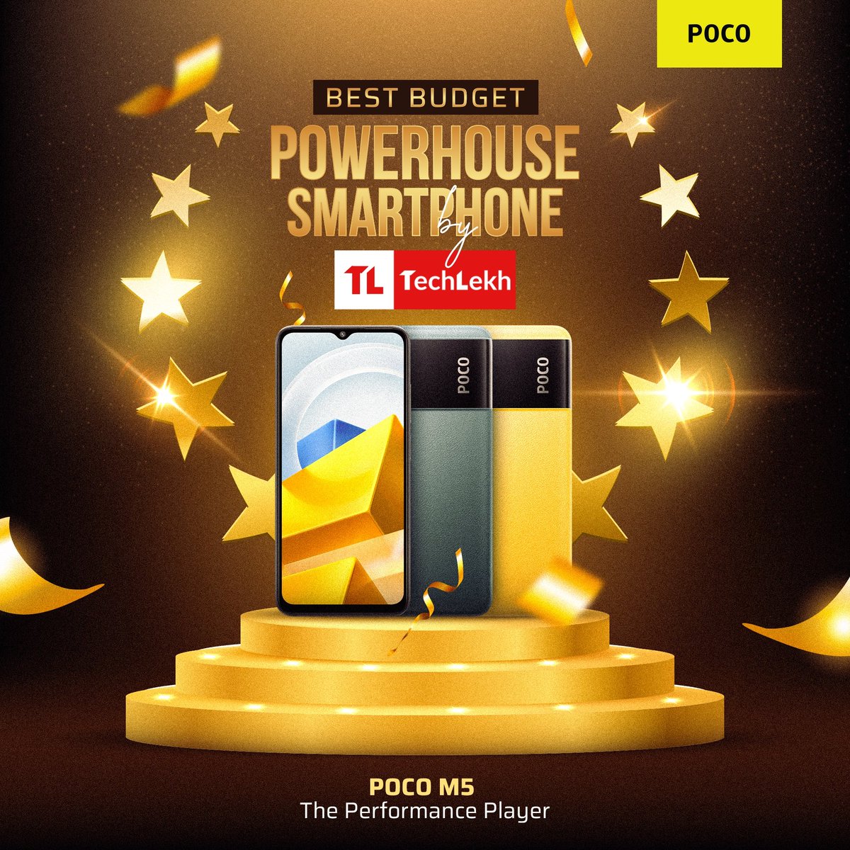 sub_praks's tweet image. #POCOM5 has been named the Best Budget Powerhouse Smartphone of 2022 by #TechLekh🏆We are honored to receive this recognition and it is a testament to our commitment to delivering top-notch technology at an affordable price to our customers in Nepal.

#POCONepal #POCOM5