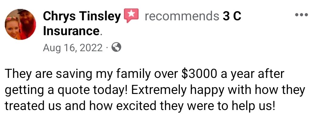 3cInsurance's tweet image. We can't save everyone money, but that never stopped us from trying! We tend to be more concerned with education of your coverages and top tier service. The rest comes naturally.