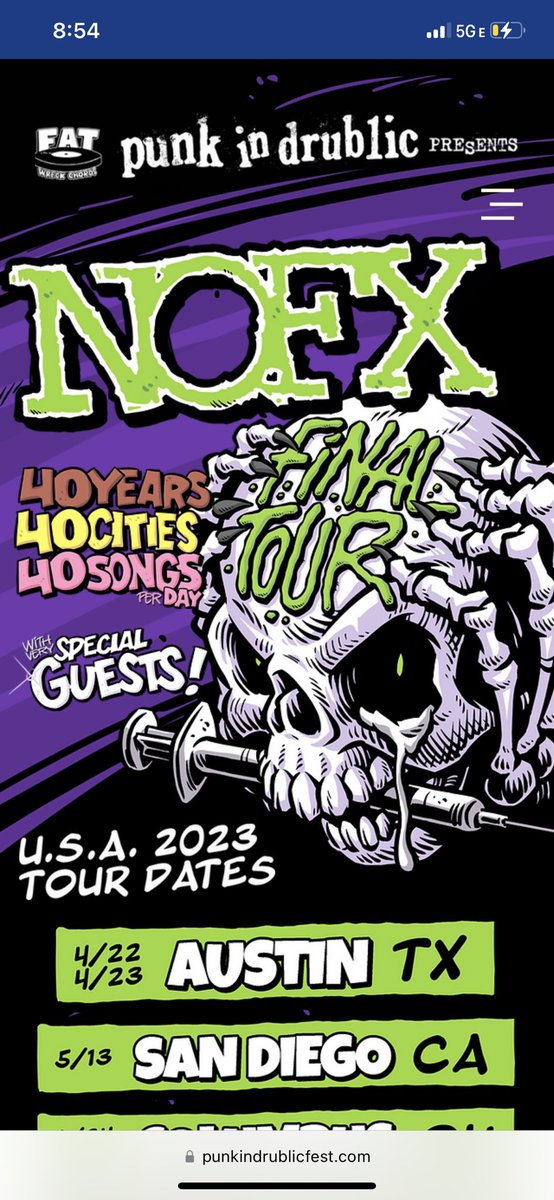 Wooooo @NOFXband  #punkindrublic #shows #music #fun