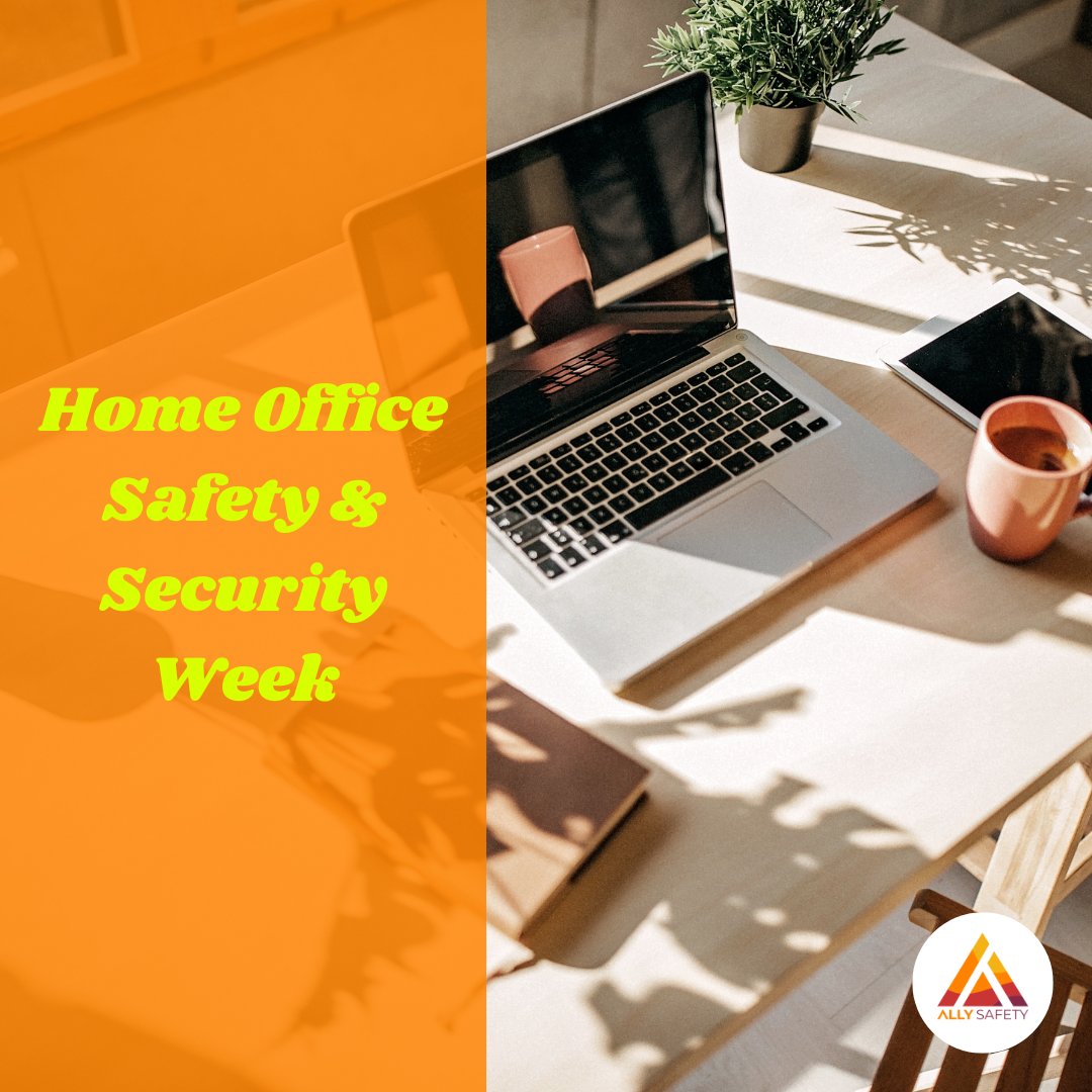 Did you know that it's Home Office Safety & Security Week?
Yes, that's actually a thing I guess...

Be it a little corner as an office nook or you have a dedicated h...
#allysafety #homeofficesafetyandsecurityweek #workplacesafety #ehs #safetyfirst #safetyalways