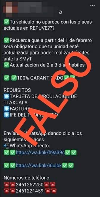 SESESP_Tlaxcala's tweet photo. ‼️🚫 ¡No te dejes engañar! El chip #REPUVET es completamente gratuito y solamente es instalado por personal autorizado de la Comisión Ejecutiva del Sistema Estatal de Seguridad Pública (@CESESP_Tlaxcala) en nuestros módulos de #Tlaxcala, #Apizaco y #Huamantla.📍 https://t.co/xBqqEvDcR6