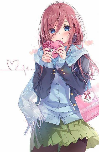 ハローラさんがTwitterに投稿した中野三玖(五等分の花嫁)のイラスト。