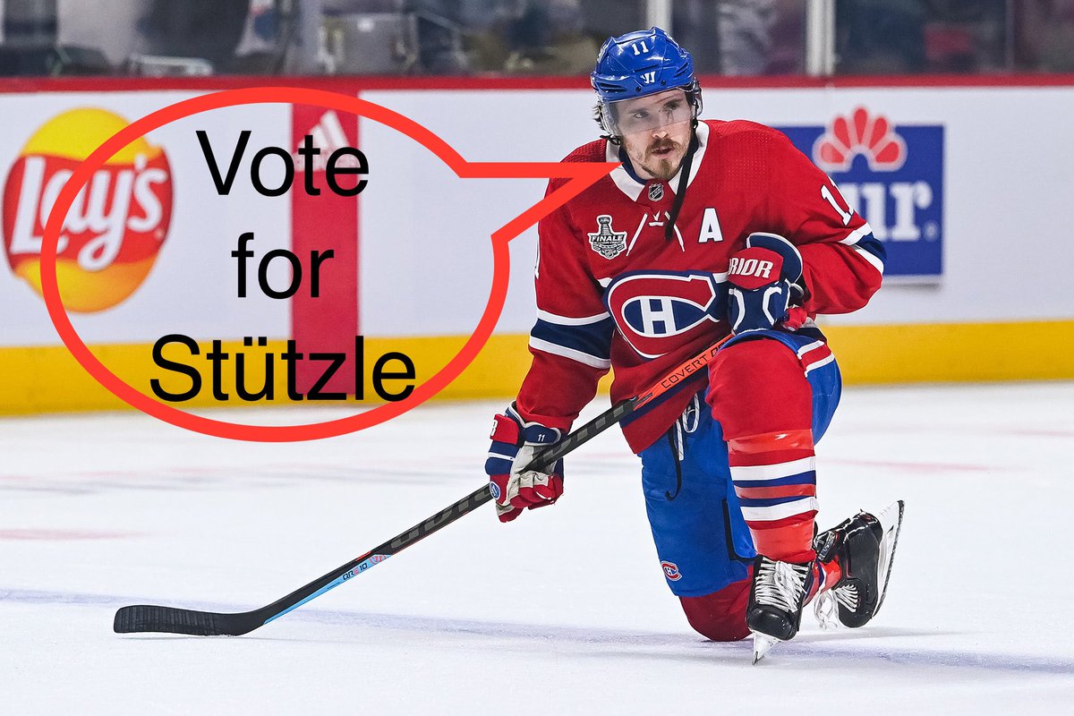 SUDZIE_B's tweet photo. Hey Sens fans! Brendan Gallagher has a message for you all.                                  #NHLAllStarVote Tim Stützle https://t.co/sUp446yEsD
