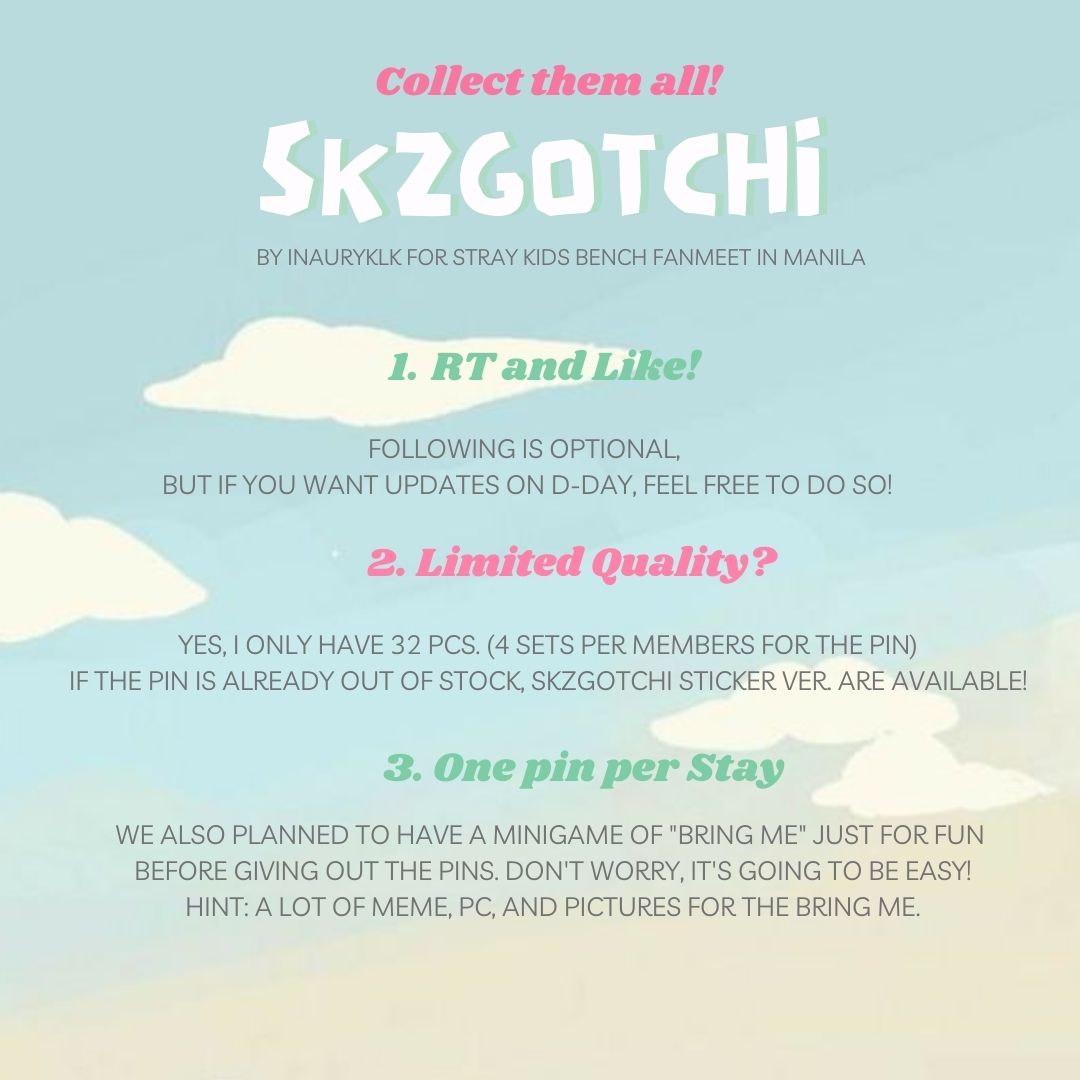 kurominsungie's tweet photo. ♡ hi stays!
@sthtlntno and i will be giving out pins and stickers for skz x bench fanmeet! you can just approach us on dday ♡
 (no loc and time! malikot po kami so when you see us, approach us agad hsjsjs) 

see you! ☆

#StayWithBench #BENCHxSTRAYKIDS #StrayKids @Stray_Kids https://t.co/lEQVjJMe6n