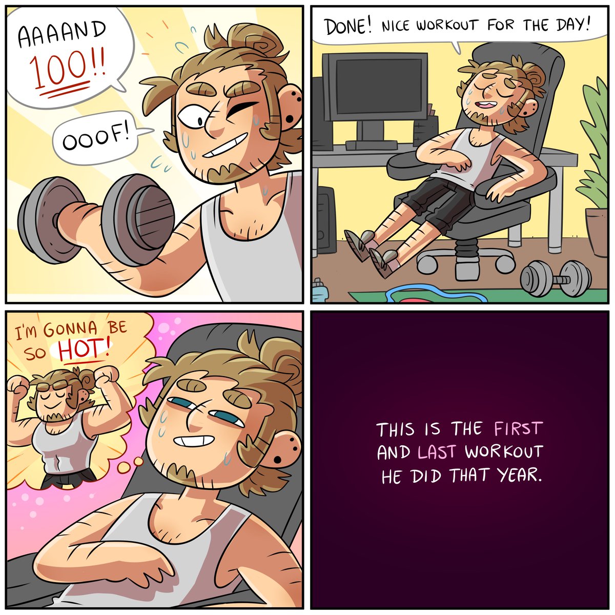 The Workout Trilogy
(it didn't work out)

(1/3) 
