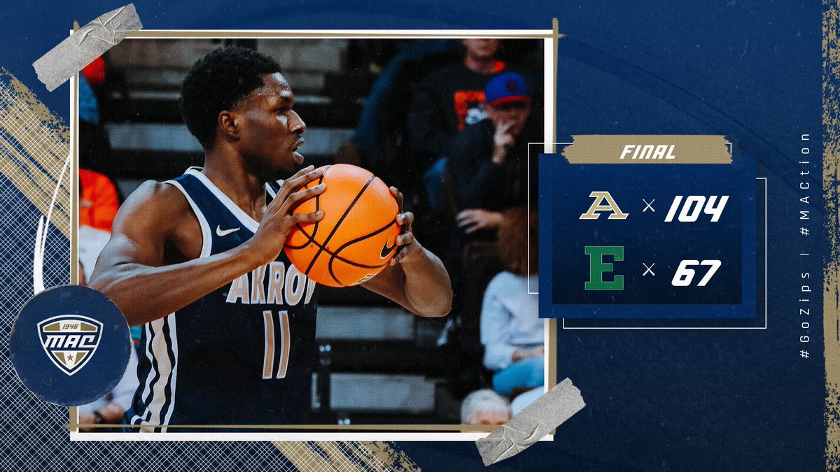 Statement win for the Zips. 💯

#1Akron | #MACtion