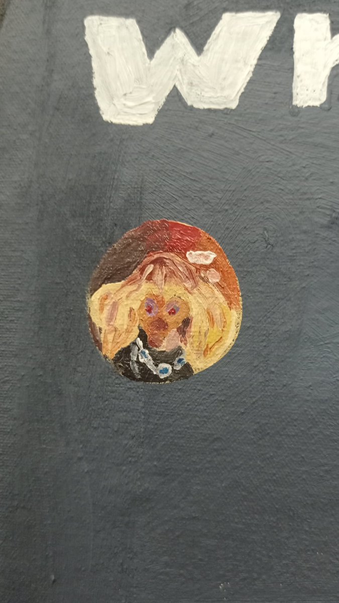 Rikopibe's tweet photo. @marthalamartha, te estoy inmortalizado en una pintura porque necesito dinero y la única manera de obtenerlo es colgandome de tus tetas. Not sorry https://t.co/stQpCWjwOS