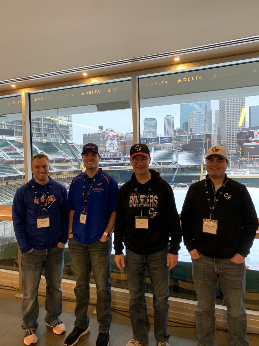 Four Coach Lindows had an awesome day at ⁦<a href="/MSHSBCA/">MN Baseball Coaches</a>⁩ ⁦<a href="/Twins/">Minnesota Twins</a>⁩ clinic at Target Field today.  ⁦<a href="/RandolphBB/">Randolph Baseball</a>⁩ ⁦<a href="/CFBombersBSB/">CFBombersBaseball</a>⁩