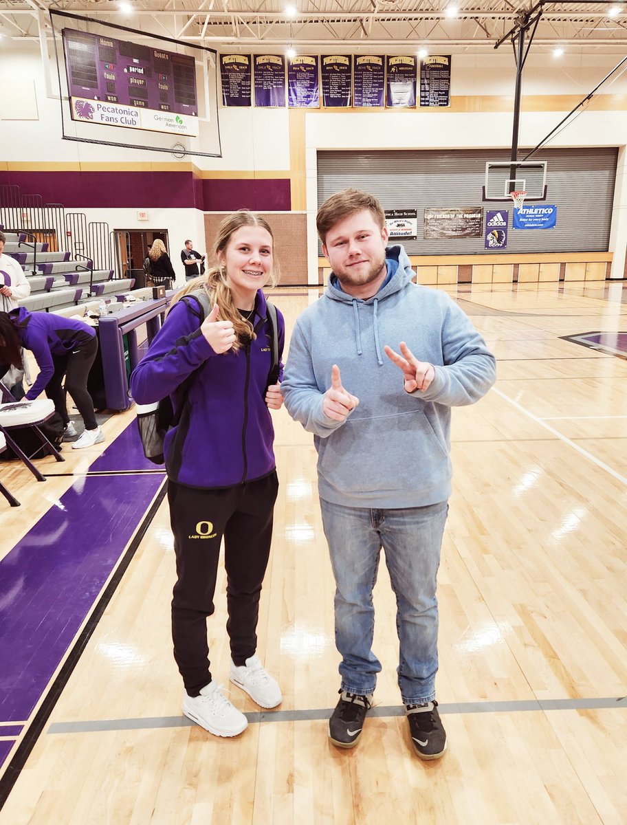 TrentScheids's tweet photo. This one was special to me.  Covered Orangeville for years, recently started with Pec.  Both great teams brought things full circle tonight.

In honor of Laney Cahoon's 33 points, and a special shout out to @jflick1215 for years of inspiration, here's the first #SnapWithScheids https://t.co/2MN3A2zIyt