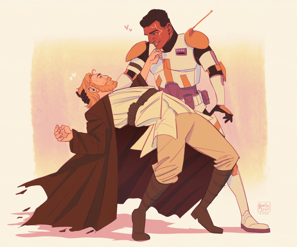 beetlecrest's tweet photo. Obi-Wan can always rely on Commander Cody to catch him when he falls. Until a certain order comes along, and these simply become loving memories.

[Star Wars, The Clone Wars, Codywan] https://t.co/uF4WK86vt3