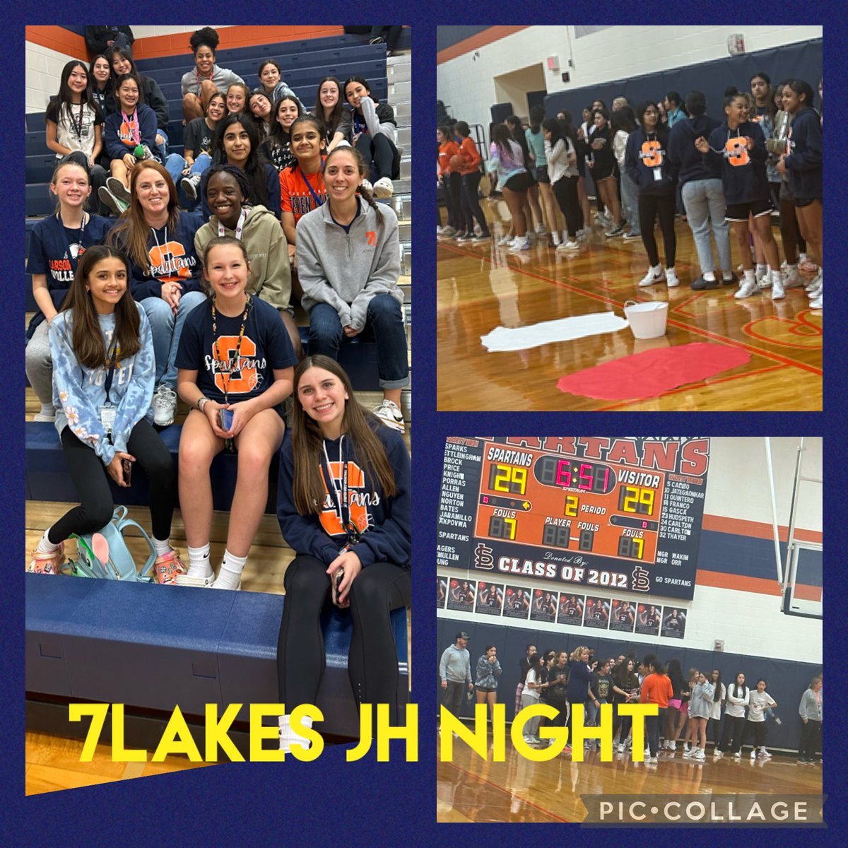 7Lakes JH Night at SLHS. We had a great night supporting the Spartans!  #7LPride