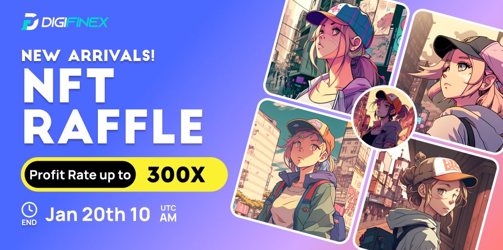 💰1U👉∞ #NFT Raffle &amp; #Giveaway 🚨
💵 <a href="/KimNFT_/">Dash Kim</a> Japanese Urban Style 🚨
💎300x Profit &amp; 4 Different types🚨
#NFTアート　＃アニメ

⏰ End time: Jan 20th, grab your chance🔥🔥🔥
🚨Join Our NFT raffle campaign in time⬇️

👇NOW👇👇

digifinex.com/en-ww/nft/raff…