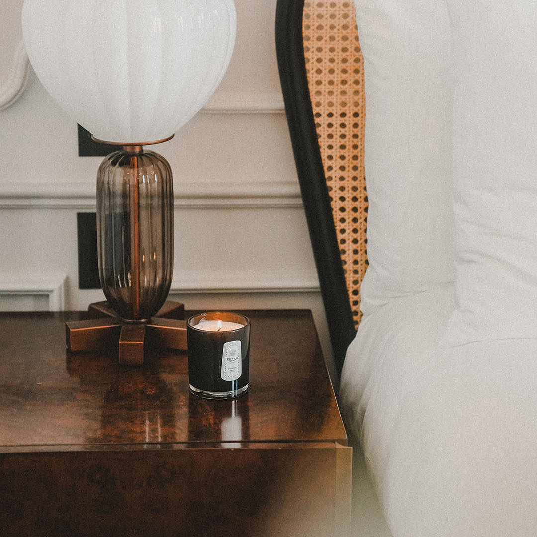 Discover Vanisia and Birmaine Oud. Our hand poured scented candles  are  the perfect way to extend the Creed experience to your home and scent with luxurious aromas. Discover the Creed scented home collected in-store or online creedfragrances.co.uk