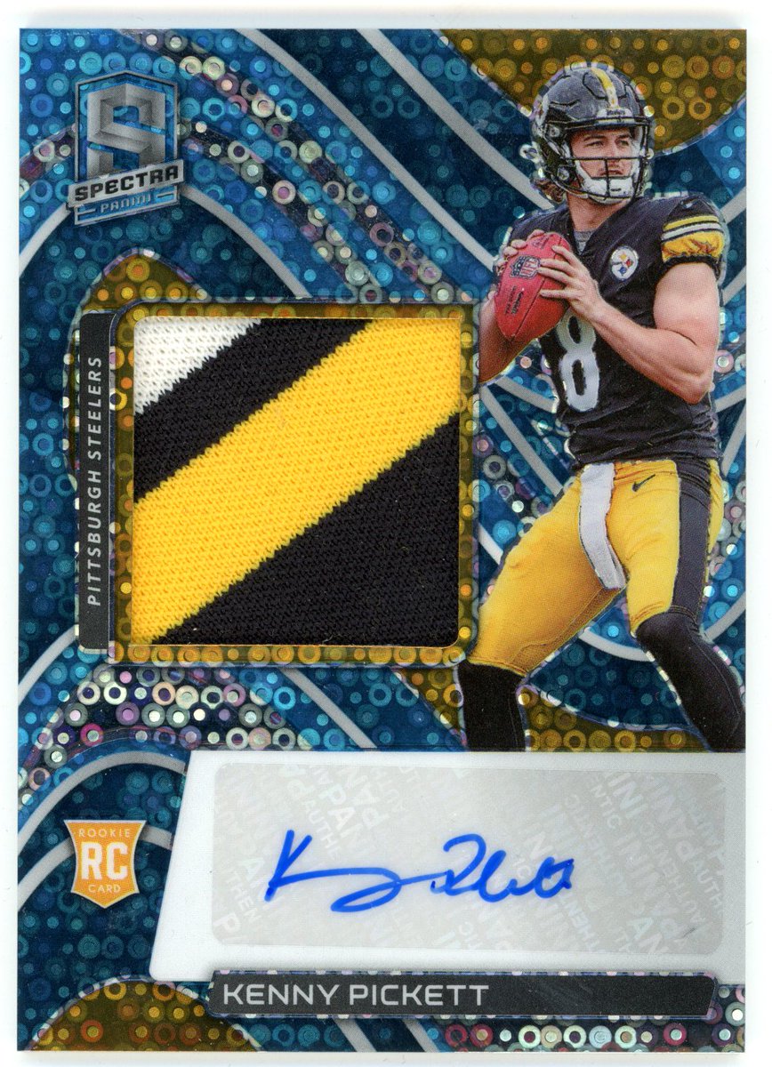 SCCTradingCards's tweet photo. Kenny F'N Pickett from 2022 Panini Spectra RPA just pulled by Tyler in the Steel City Break Room!

Join Tyler's Breaks Here : https://t.co/eQGzT7Atqi

#TylerPullsFire #SteelCityBreakRoom #WhoDoYouCollect @PaniniAmerica @kennypickett10 https://t.co/Qeqhqb7iCZ