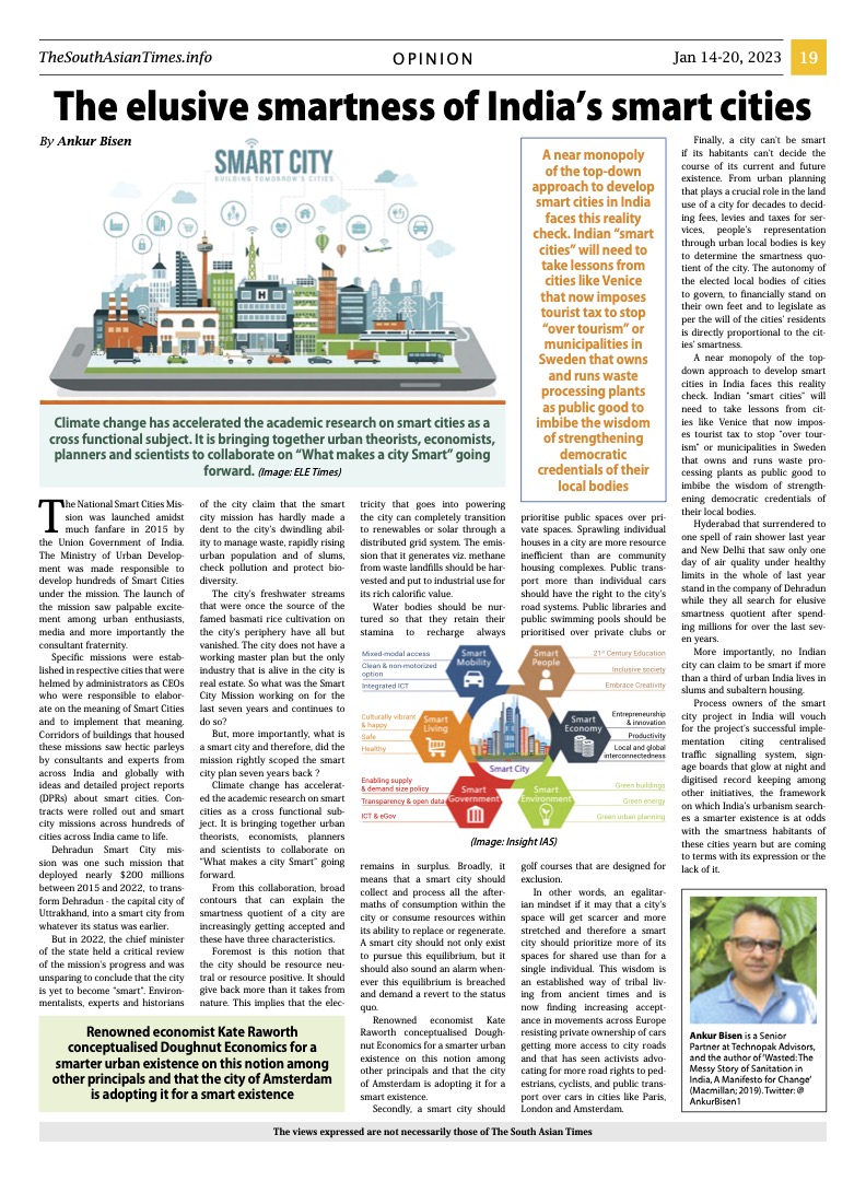 AnkurBisen1's tweet photo. Why smartness is still elusive from India's Smart Cities 8 years after their reboot (from the JNURM mission of UPA) ?
I argue 3 reasons - resource guzzling existence, public spaces' loosing battle over private spaces and top-down whip.
#Smartcities #urbansim #urbanplanning https://t.co/fjuUo2LuQp