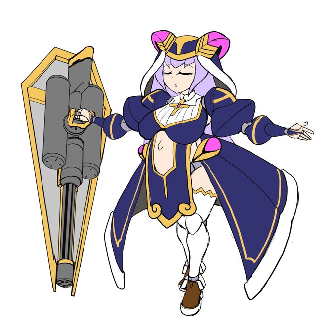 シスター型を羊モチーフにした
シスターはデカい武器が似合うんだよ 