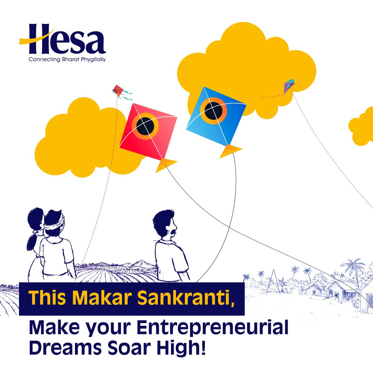 MyHesaApp's tweet photo. Soar high with your ambitions like a kite this Makar Sankranti and fulfill your entrepreneurial dreams with Hesa. Wishing you good fortune and success. Happy Makar Sankranti!
#sankranti #makarsankranti #kitefestival #HESA #Fintech #SUHAS #HESAATHI #JoinHesa #SuperAppforBharat https://t.co/8fKFhNiEIs