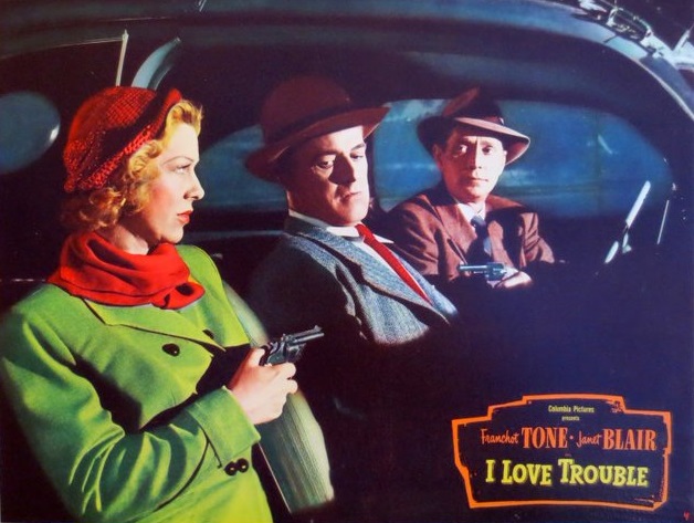 KeysSteven's tweet photo. @tcm ______
I adore her indispensable Hazel in Columbia’s doll laden detective noir, I-LOVE-TROUBLE (Tone), a Torchy revival but now with an adjustable flame. 
#filmnoir #noir #noiralley #ilovetrouble (48) #tcmparty https://t.co/marQ9uxhgw