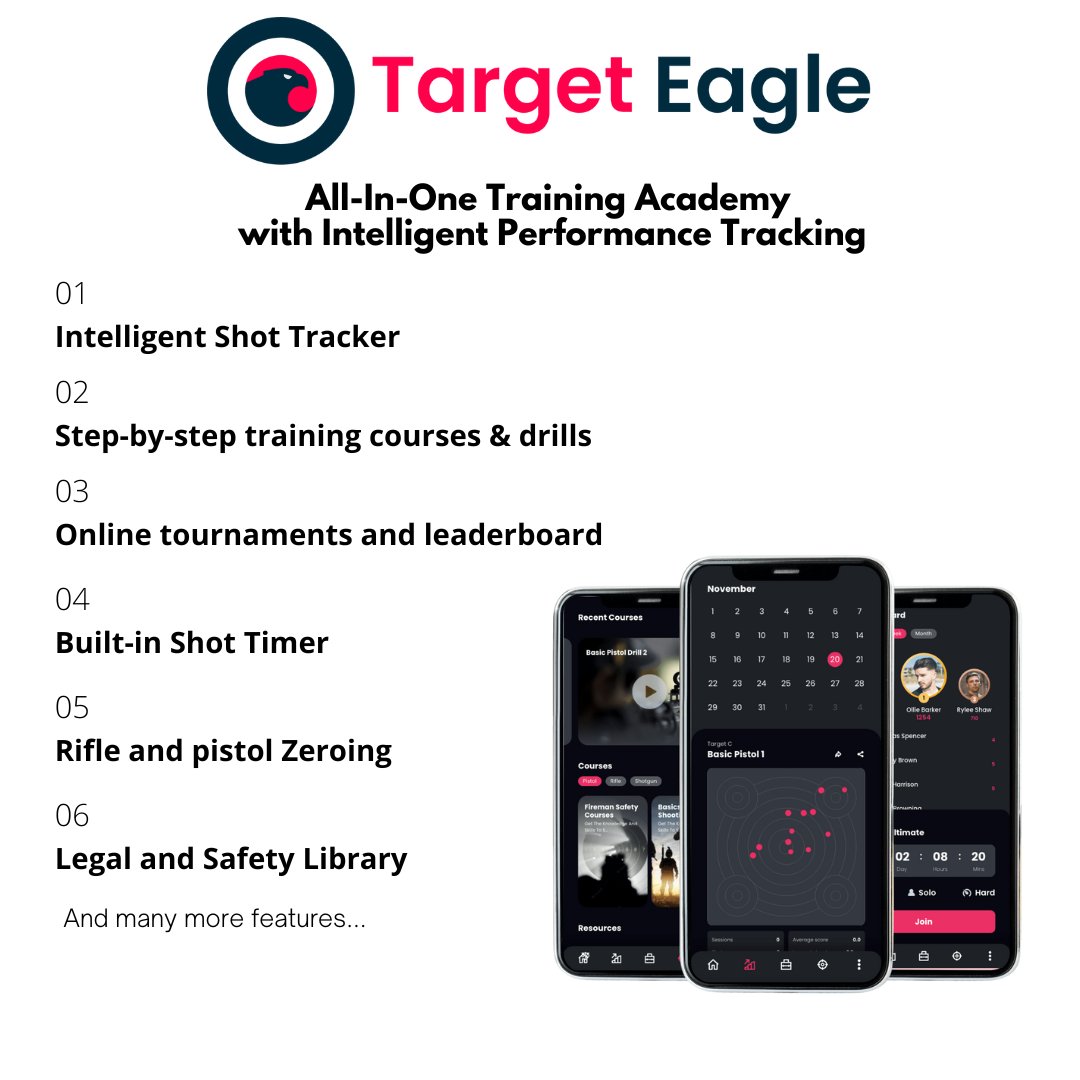 Let us help you take your shooting performance to the next level. Sign up for Target Eagle today. Link in bio. #Firearmstraining #Guns #Shooting #AI #TargetEagle
