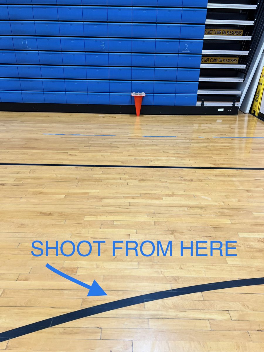 The Impossible Shot! 🏆 One of the best #physed teaching hacks this year.  Take a cone and flip it upside down.  At the end of every class, choose 2 boys and 2 girls who stood out that day. Get one chance to throw a tennis ball into the cone.  If it goes in - Wall Of Fame! 📸 ⭐️