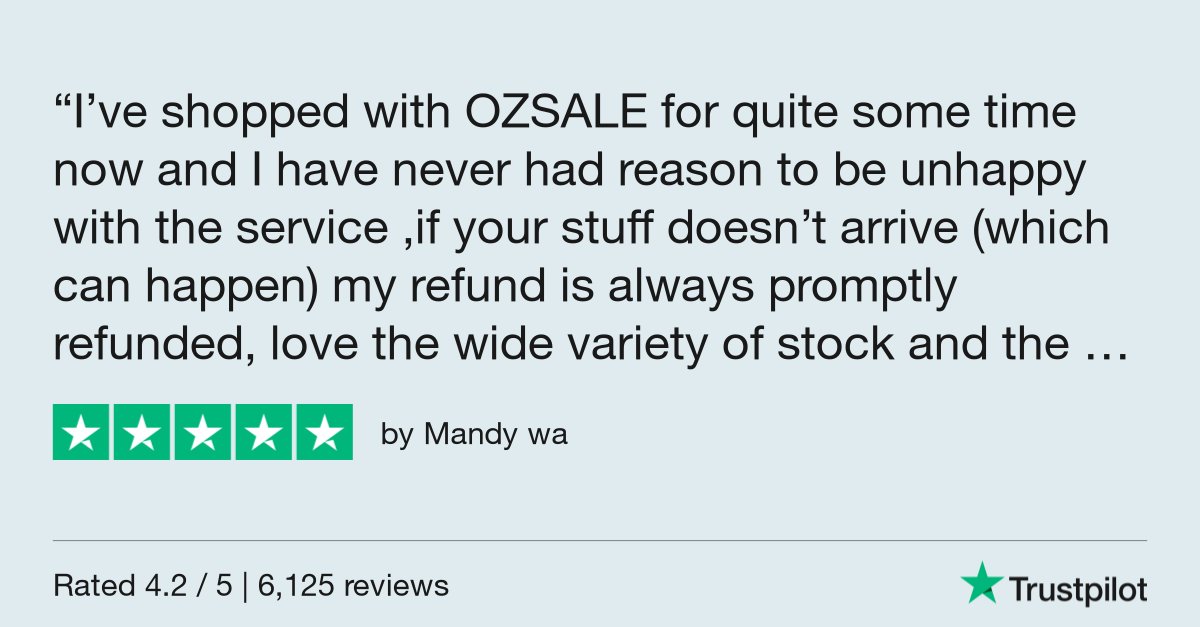 Mandy wa gave OZSALE 5 stars via #Trustpilot trustpilot.com/review/ozsale.…
