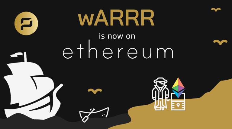 PirateChain's tweet photo. wARRR (Ethereum ERC-20) is now on https://t.co/8LaON568WF @Balancer
🏴☠️ Token Contract: https://t.co/kZGRpjZAPR
🧭 Staking Contract: https://t.co/8rrWJxLLp1
⚙️ Trade wARRR on Balancer: https://t.co/DAfmI3TNUy
⚙️ Add/Remove liquidty on Balancer: https://t.co/aa6shZLoex https://t.co/fS5dYZj9BU