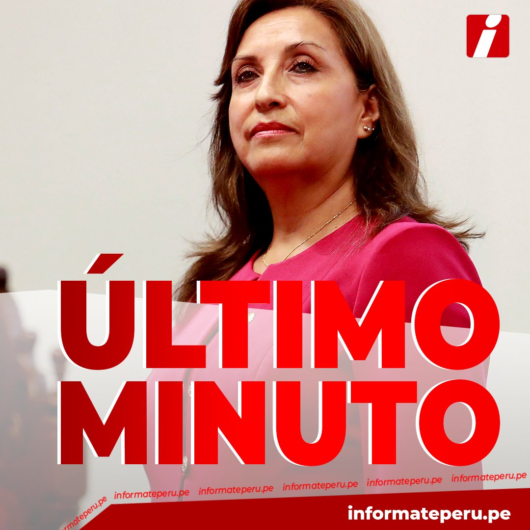 informateperu's tweet photo. 🔴 #LOULTIMOMINUTO "No voy a renunciar. Mi compromiso es con el Perú", aseguró la presidenta de la República Dina Boluarte en su mensaje a la Nación. https://t.co/2qkTELklBR