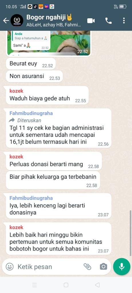 Bismillahirrahmanirrahim
Yu tmn² selain Doa Mari kita Bantu sodara Hambali dari segi keuangan,karena sampai saat ini pihak keluarga sudah keluar 16,1 juta Untuk saat ini😢
untuk yang mau menyisikan rezeki nya silahkan bisa melalui Saudara <a href="/FahmiPutraIbu/">Fahmi</a> Viking Bogor