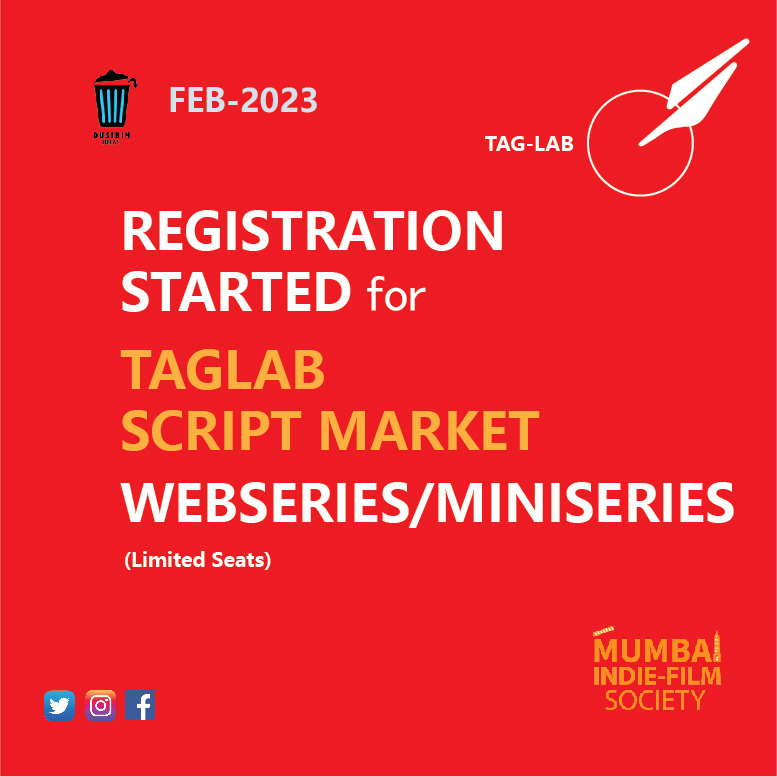 MumbaiIndiefilm's tweet photo. Registration started for the Web series/Miniseries. Hurry up! Register for your seat now. To register visit our website or fill out the form given below.
Form:
https://t.co/t1JcNv0KUS
#TaglabProject #TaglabScriptMarket #AnuragKashyap #sriramraghavan https://t.co/rJvAjBIoO2