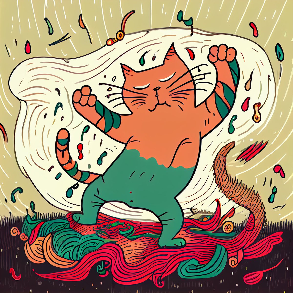 GraysonEverlye's tweet photo. #dailycat #art #artistsontwitter #cats #AI #catoftheday #dailycatpic #Artists #artistsoninstagram  #cute #Cat https://t.co/60Nyye0NP4