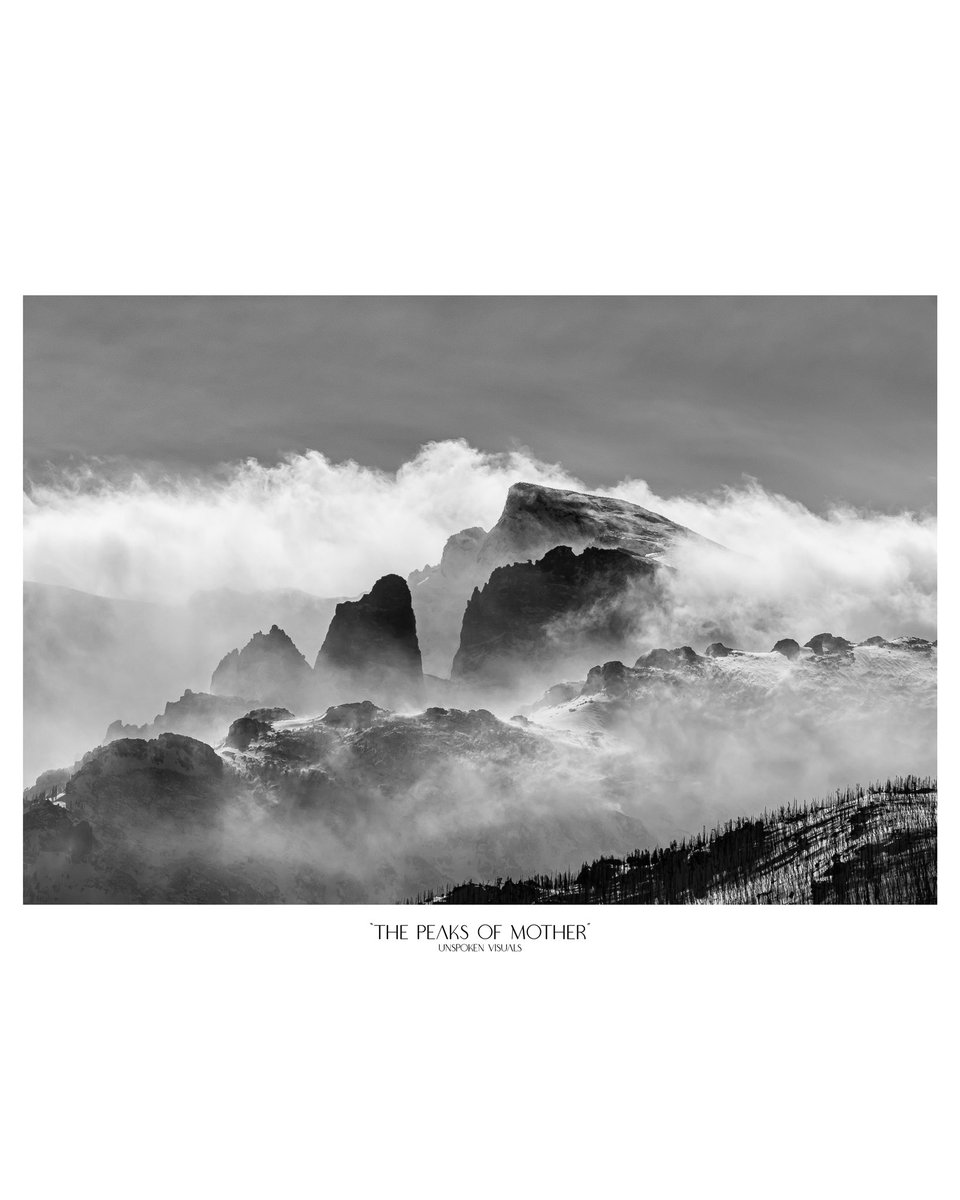 unspokenvisuals's tweet photo. “The Peaks of Mother”
-
#unspokenvisuals #photographer #photography #winterwonderland #rockymountainnationalpark #blackandwhite #wildernessculture #landscapephotography #snowscape #naturelovers #makerealphotos #americathebeautiful #exploretheoutdoors #moodygrams https://t.co/yZYRD1Ee0s
